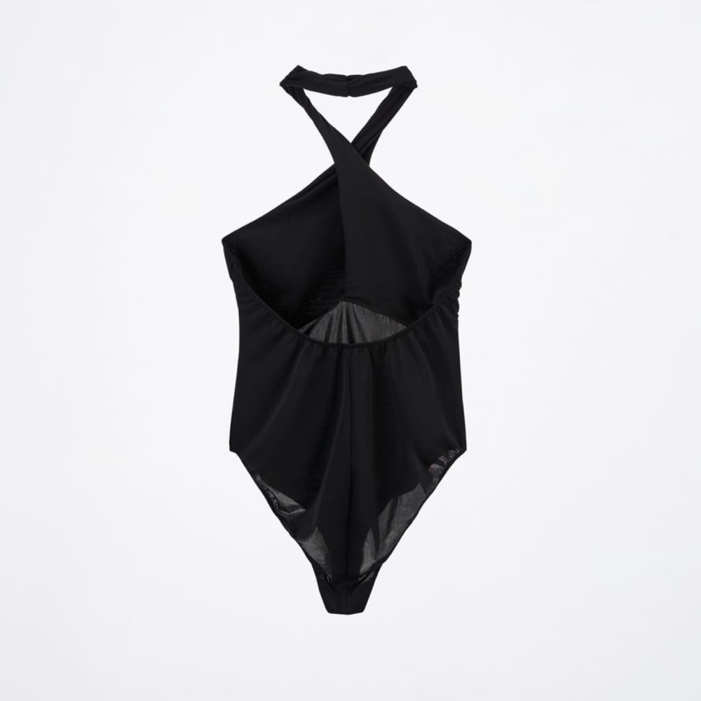 ZARA SLIT DRAPED BODYSUIT
BLACK - Picture 4 of 5